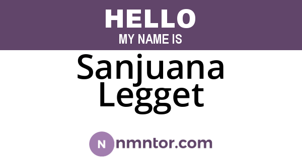 Sanjuana Legget