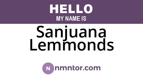 Sanjuana Lemmonds
