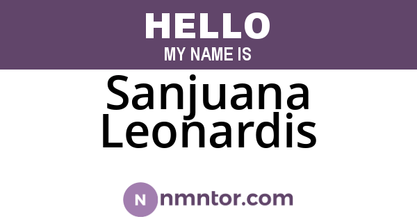 Sanjuana Leonardis