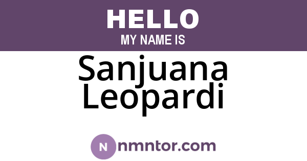 Sanjuana Leopardi