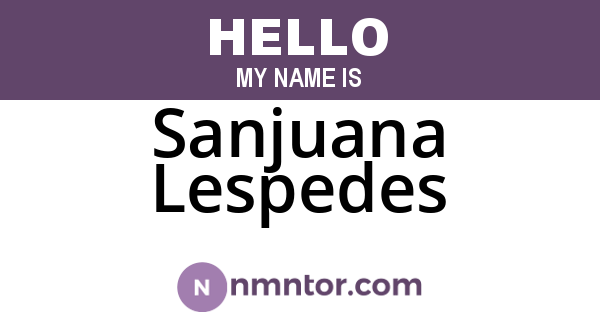 Sanjuana Lespedes