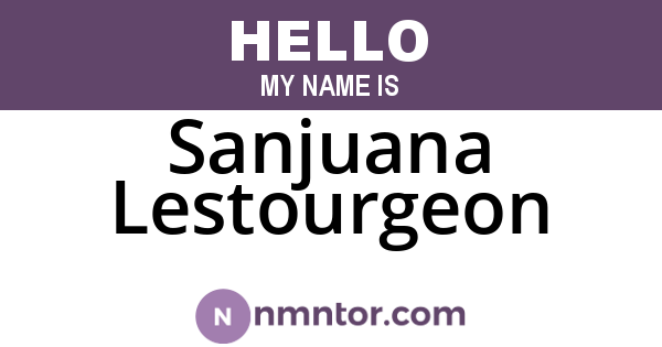 Sanjuana Lestourgeon