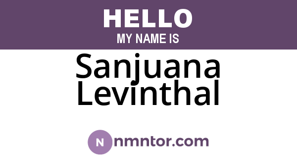 Sanjuana Levinthal