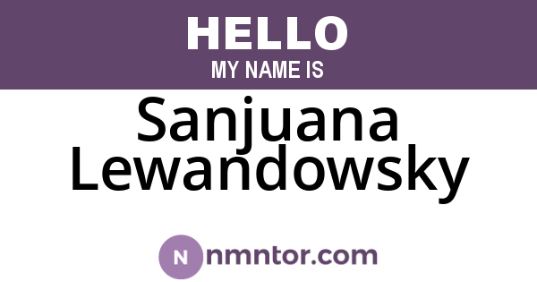 Sanjuana Lewandowsky