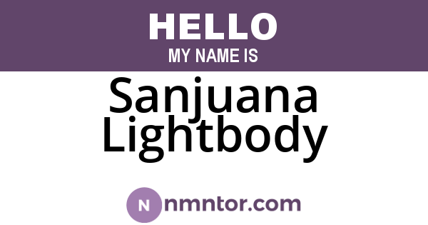 Sanjuana Lightbody
