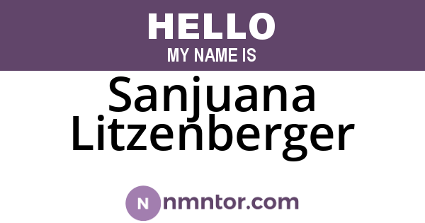 Sanjuana Litzenberger