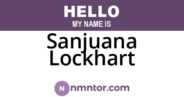 Sanjuana Lockhart
