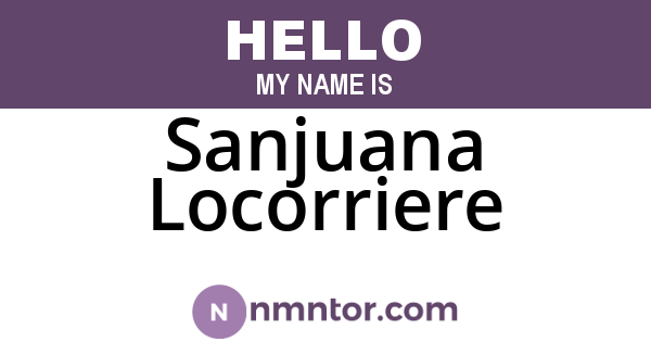 Sanjuana Locorriere