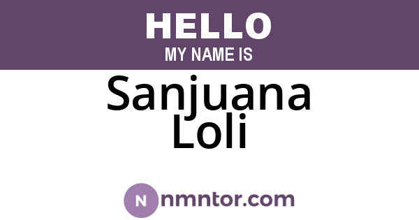 Sanjuana Loli
