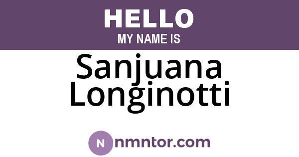 Sanjuana Longinotti
