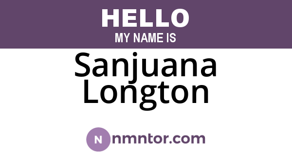 Sanjuana Longton