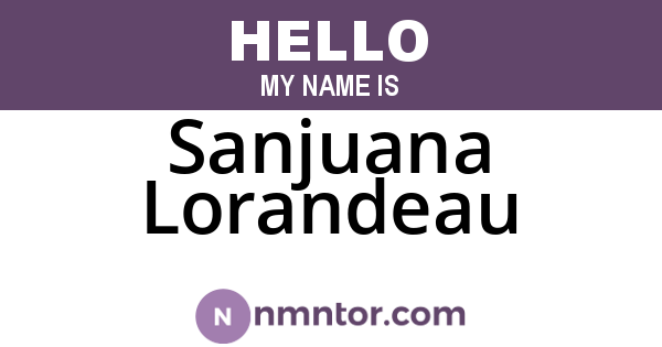 Sanjuana Lorandeau