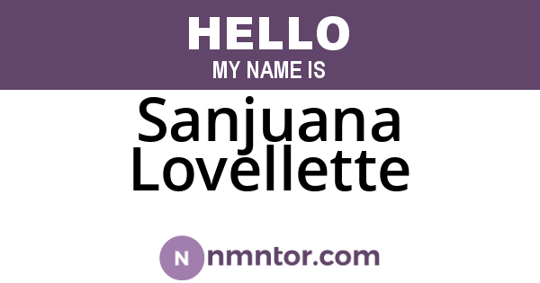 Sanjuana Lovellette