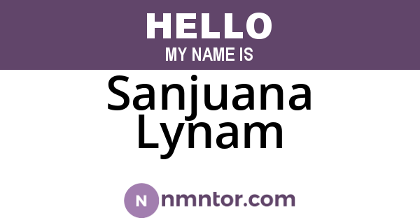 Sanjuana Lynam