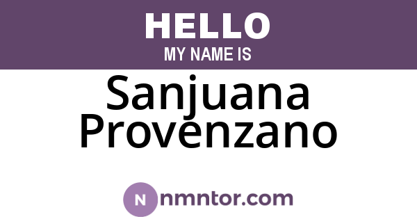 Sanjuana Provenzano