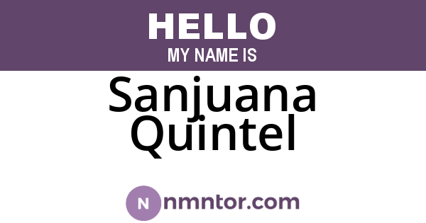 Sanjuana Quintel