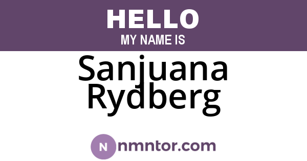 Sanjuana Rydberg