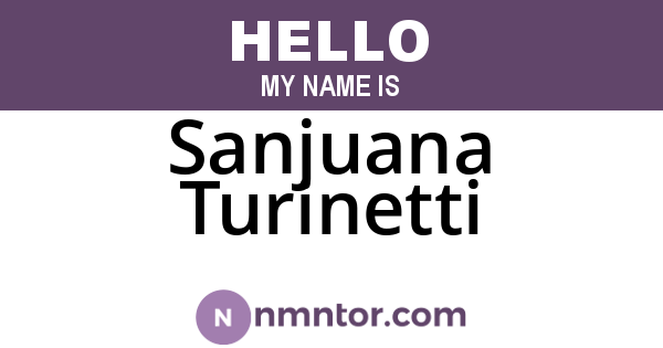 Sanjuana Turinetti