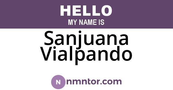 Sanjuana Vialpando