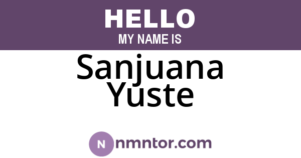 Sanjuana Yuste