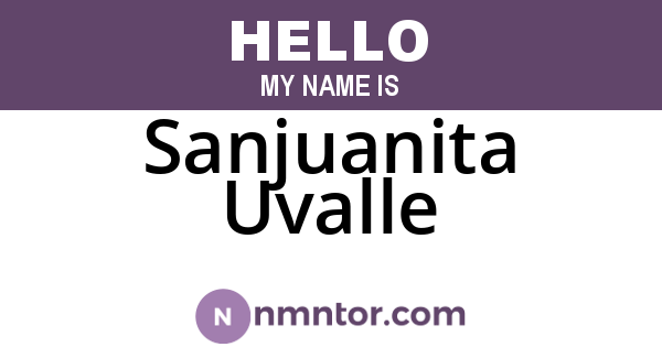 Sanjuanita Uvalle