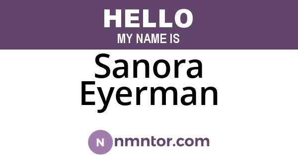 Sanora Eyerman