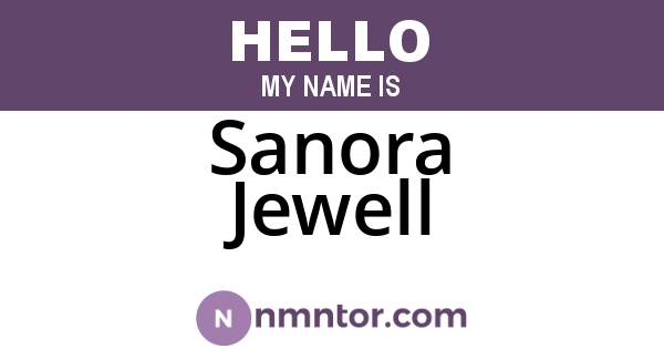 Sanora Jewell