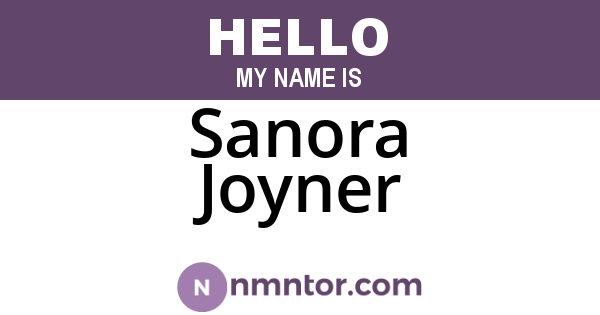 Sanora Joyner