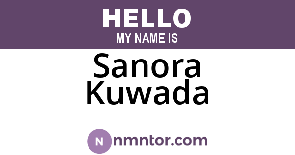 Sanora Kuwada
