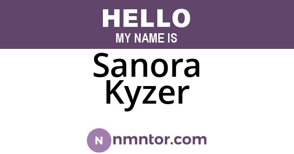 Sanora Kyzer
