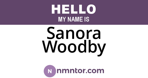 Sanora Woodby