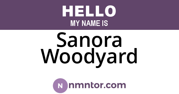 Sanora Woodyard