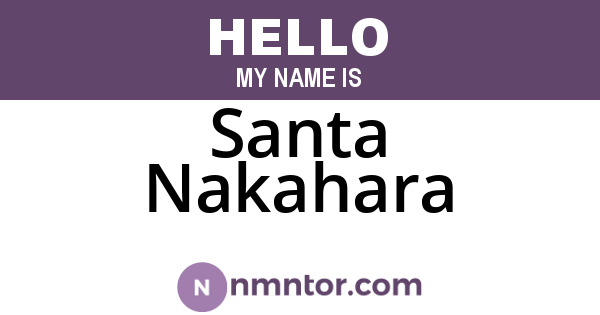 Santa Nakahara
