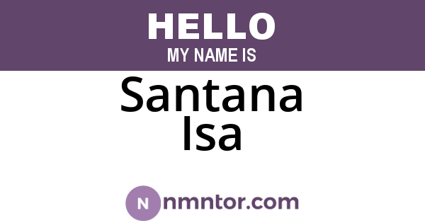 Santana Isa