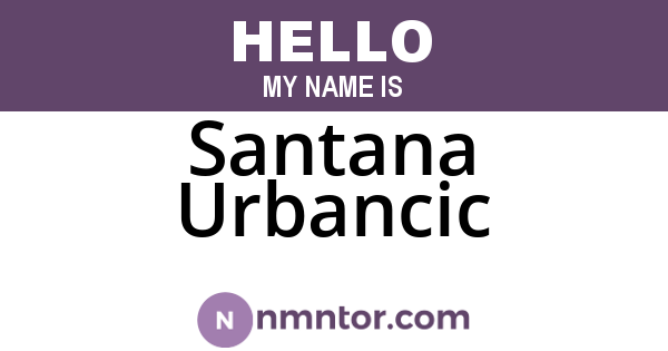 Santana Urbancic