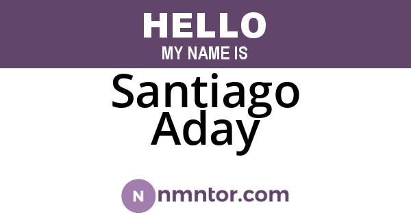 Santiago Aday