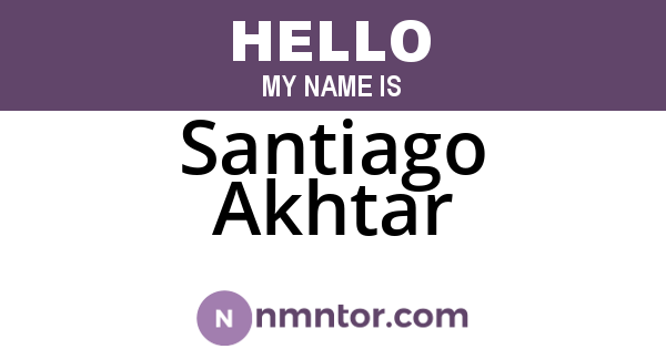 Santiago Akhtar
