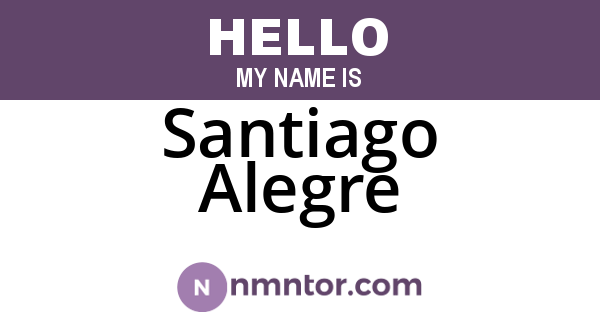 Santiago Alegre