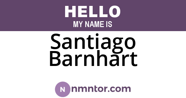 Santiago Barnhart