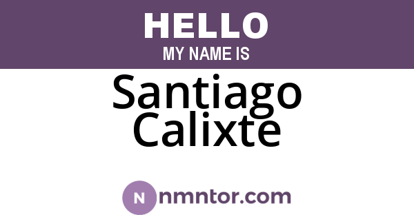 Santiago Calixte