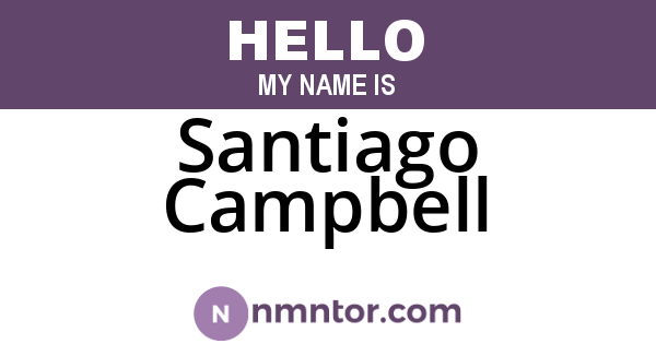 Santiago Campbell