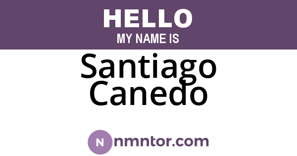 Santiago Canedo
