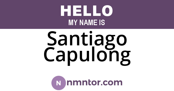 Santiago Capulong