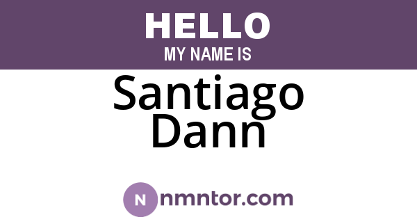 Santiago Dann