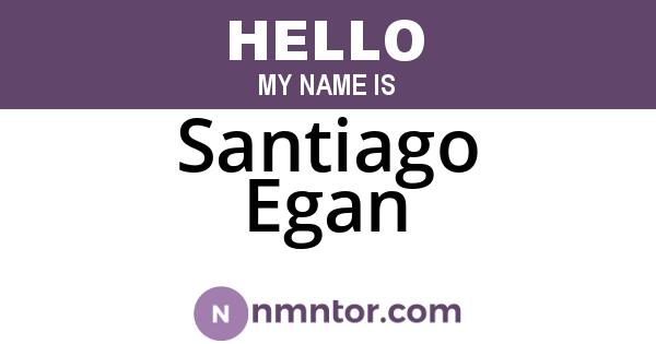 Santiago Egan
