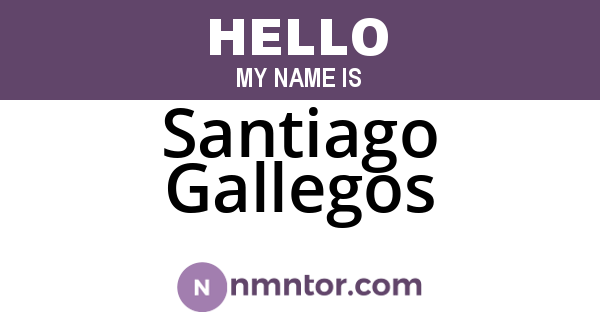 Santiago Gallegos