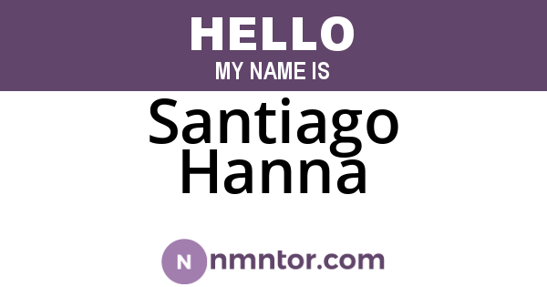 Santiago Hanna