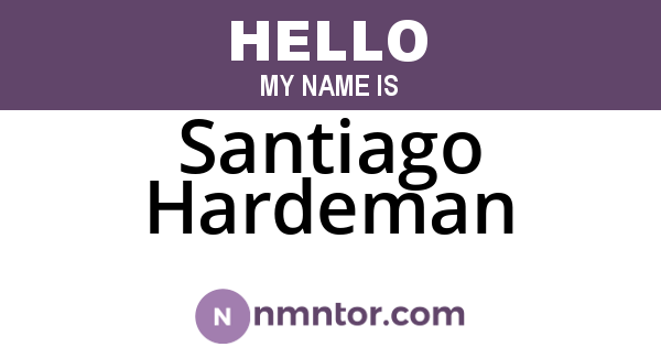 Santiago Hardeman