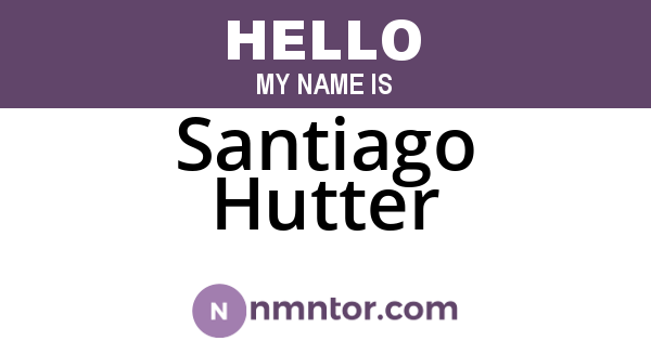 Santiago Hutter