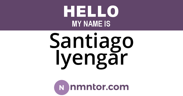 Santiago Iyengar